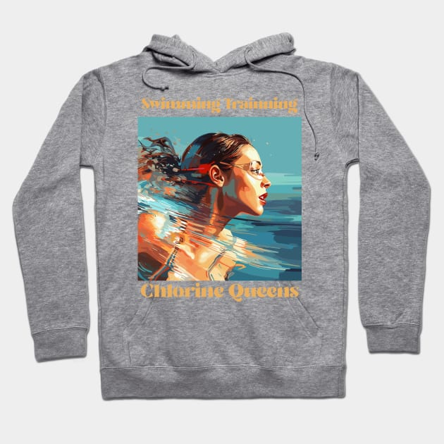 swim instructor, swim coach, swimming trainning, fun designs v5 Hoodie by H2Ovib3s